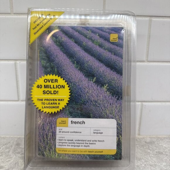 Teach Yourself French Language Course Audio CD Illustrated Course Book. New - Picture 1 of 6